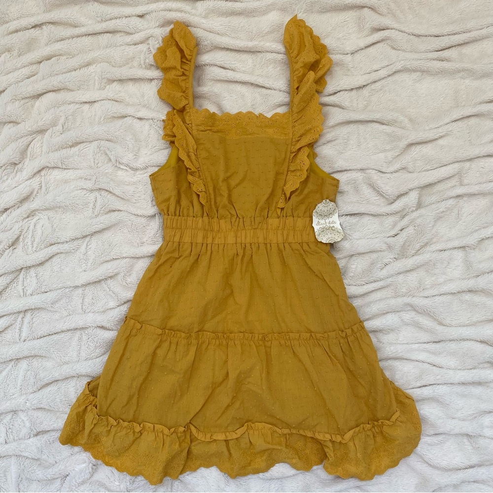 Mustard Ruffle Dress